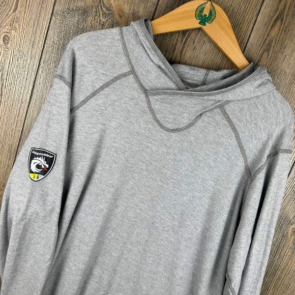 DragonWear FR Pro Dry Tech LS Shirt Hooded Gray Heather Cat 2 Arc 8 Men Large - Picture 1 of 9